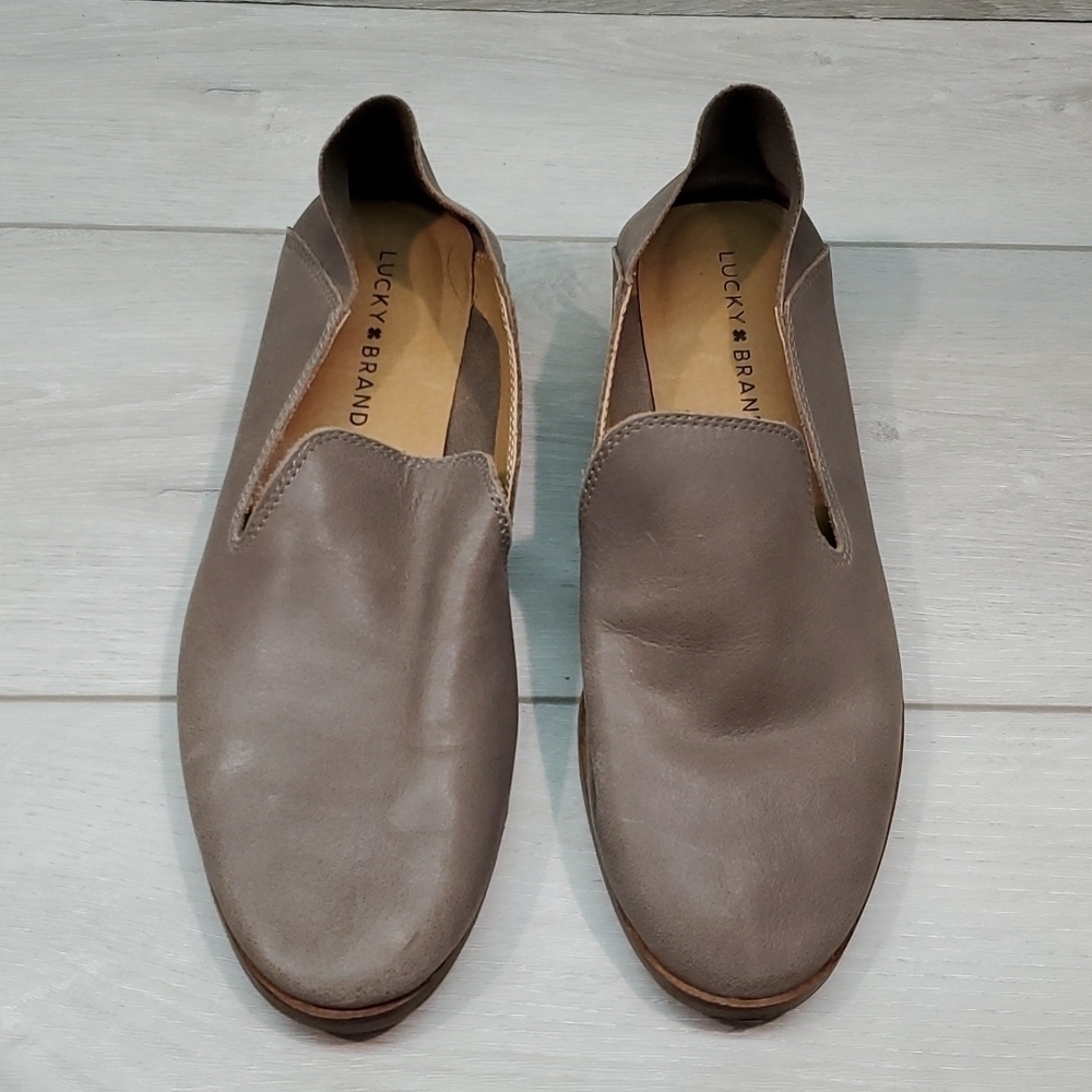 Lucky Brand Womens "Like New " Cahill Leather Loafer shoes sz 8.5M - Picture 3 of 12